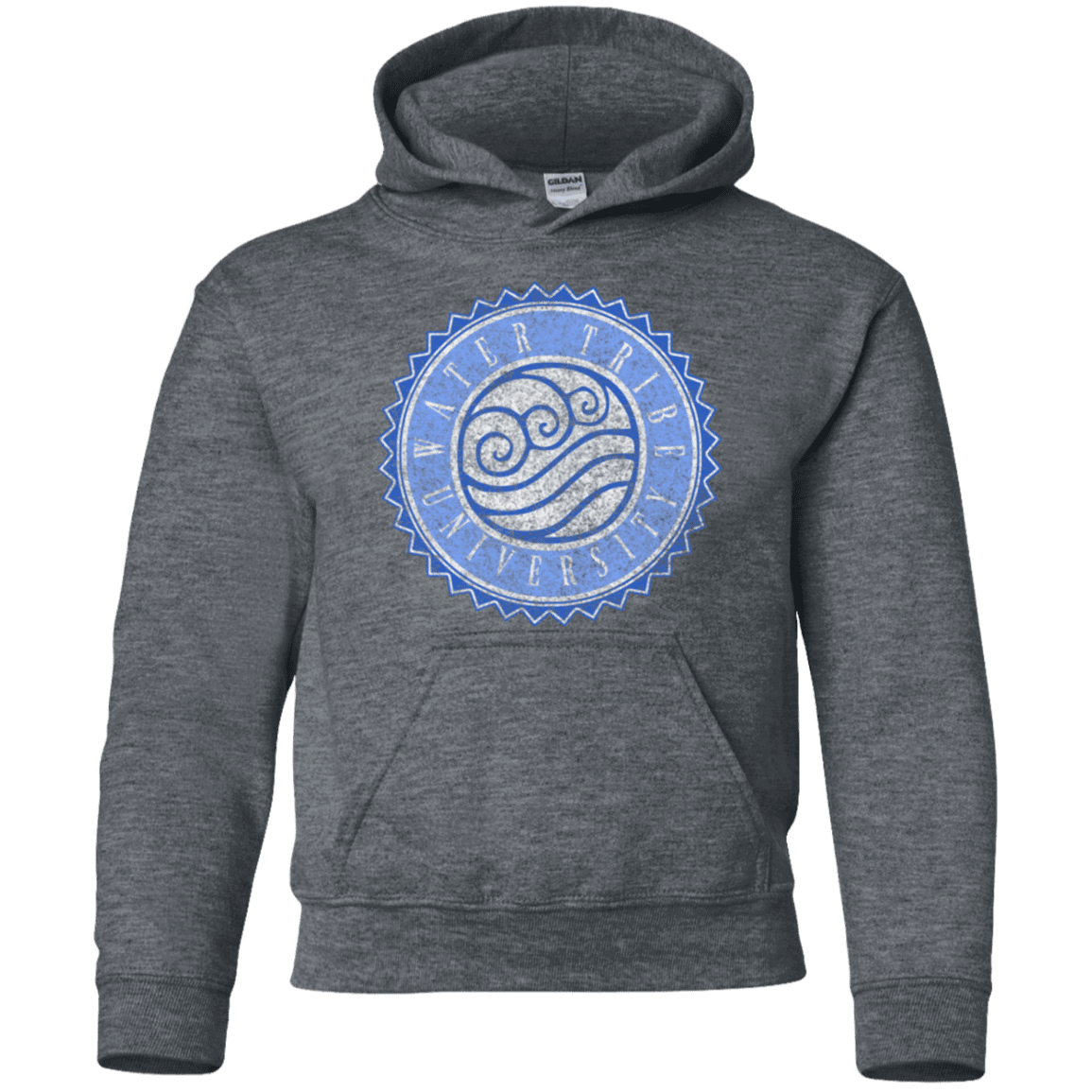 Sweatshirts Dark Heather / YS Water tribe university Youth Hoodie