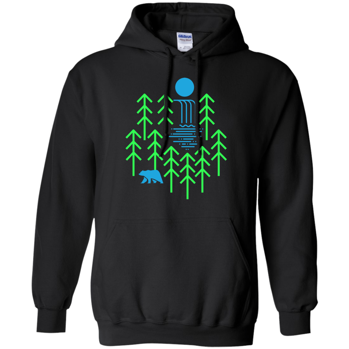 Sweatshirts Black / S Waterfall Lake Pullover Hoodie