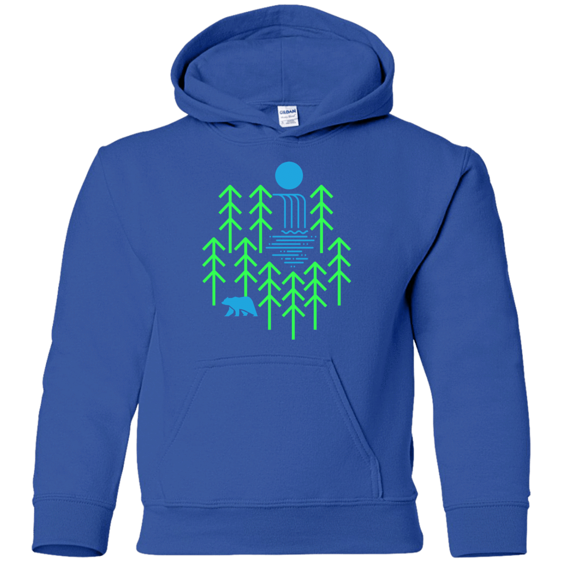 Sweatshirts Royal / YS Waterfall Lake Youth Hoodie