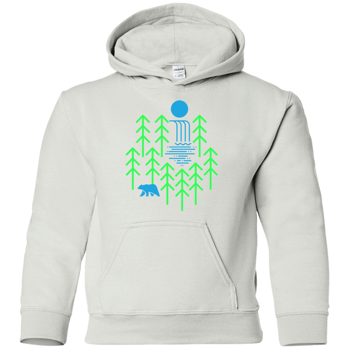 Sweatshirts White / YS Waterfall Lake Youth Hoodie