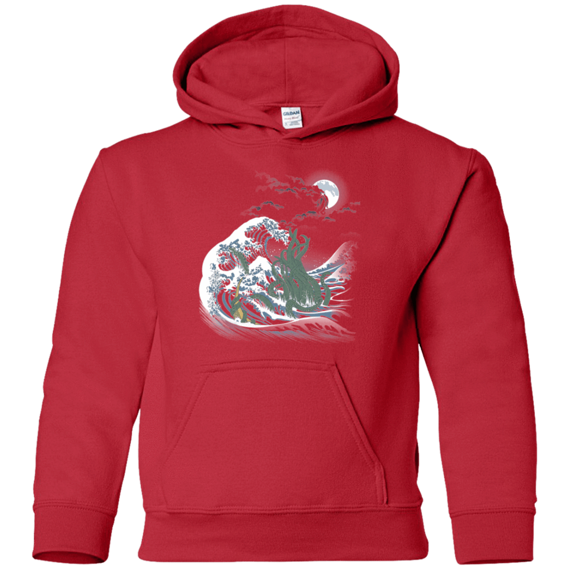 Sweatshirts Red / YS Wave Of R'lyeh Youth Hoodie