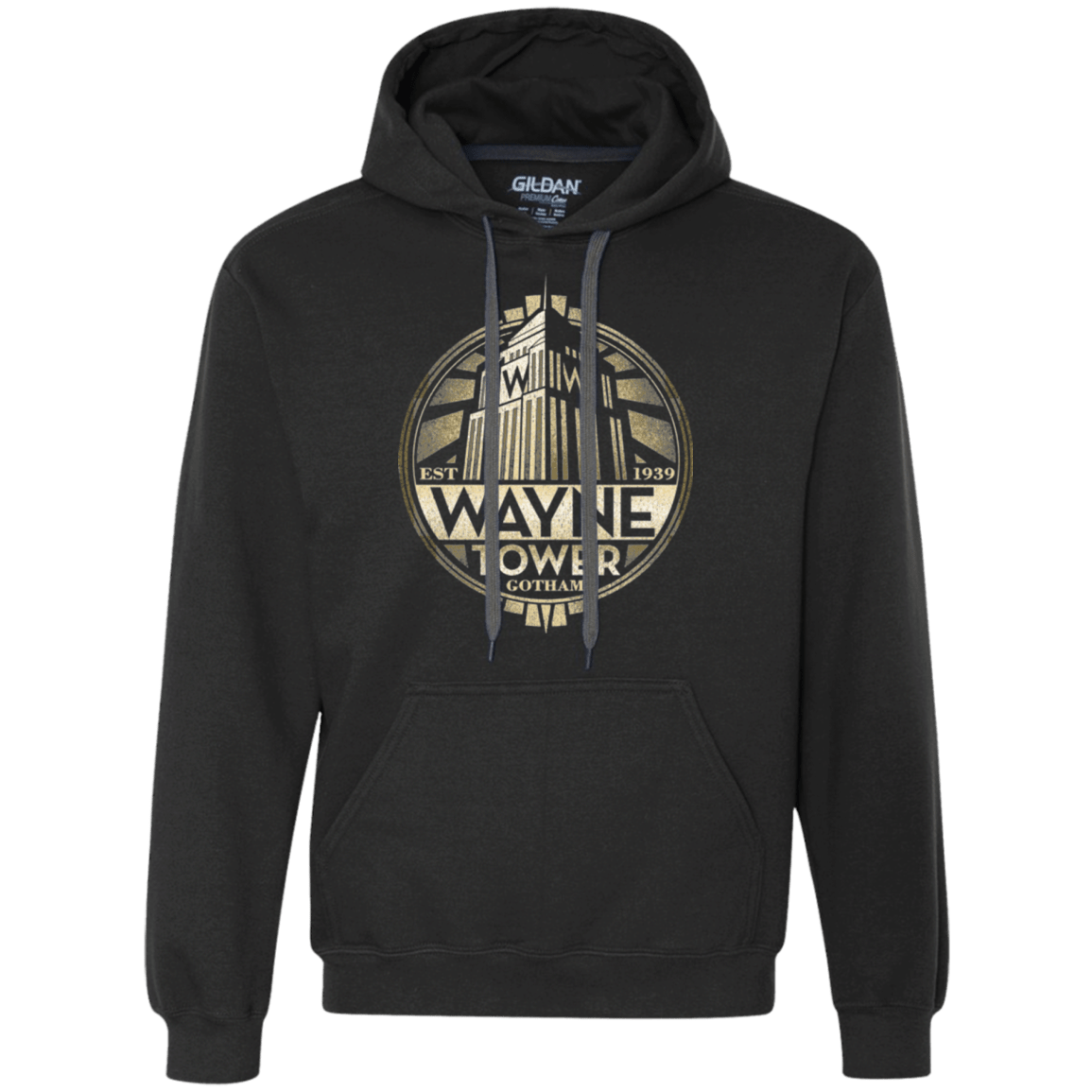 Sweatshirts Black / Small Wayne Tower Premium Fleece Hoodie