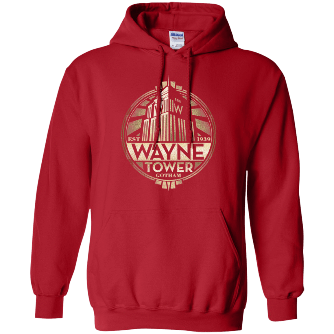 Sweatshirts Red / Small Wayne Tower Pullover Hoodie