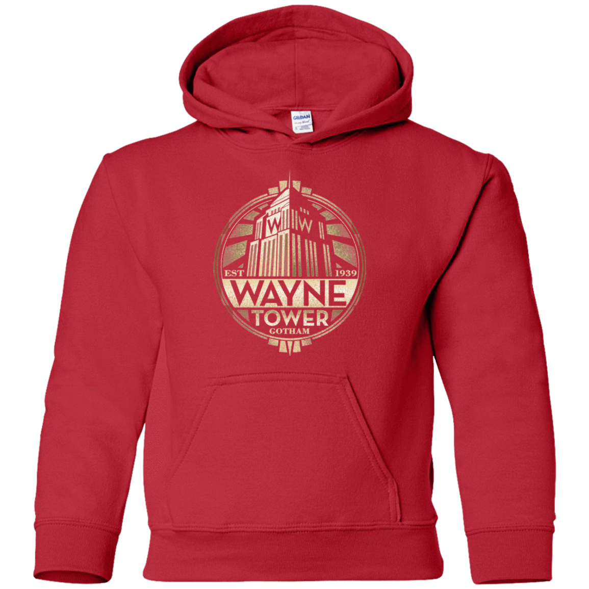 Sweatshirts Red / YS Wayne Tower Youth Hoodie