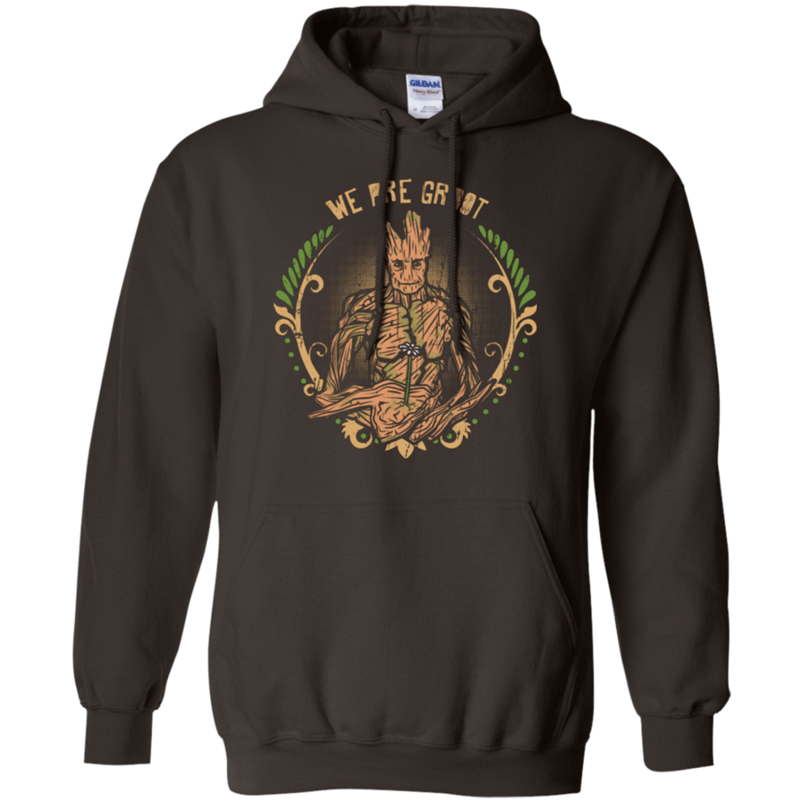 Sweatshirts Dark Chocolate / Small We are Groot Pullover Hoodie