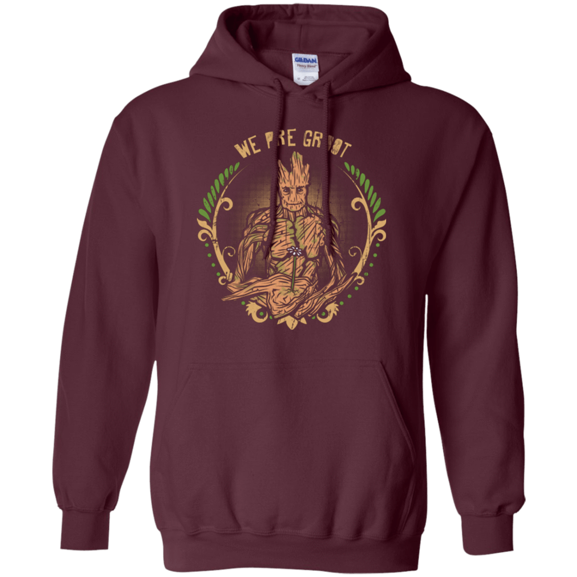 Sweatshirts Maroon / Small We are Groot Pullover Hoodie
