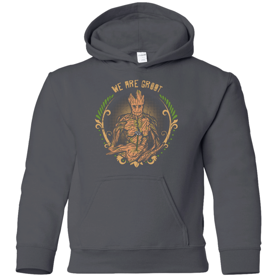 Sweatshirts Charcoal / YS We are Groot Youth Hoodie