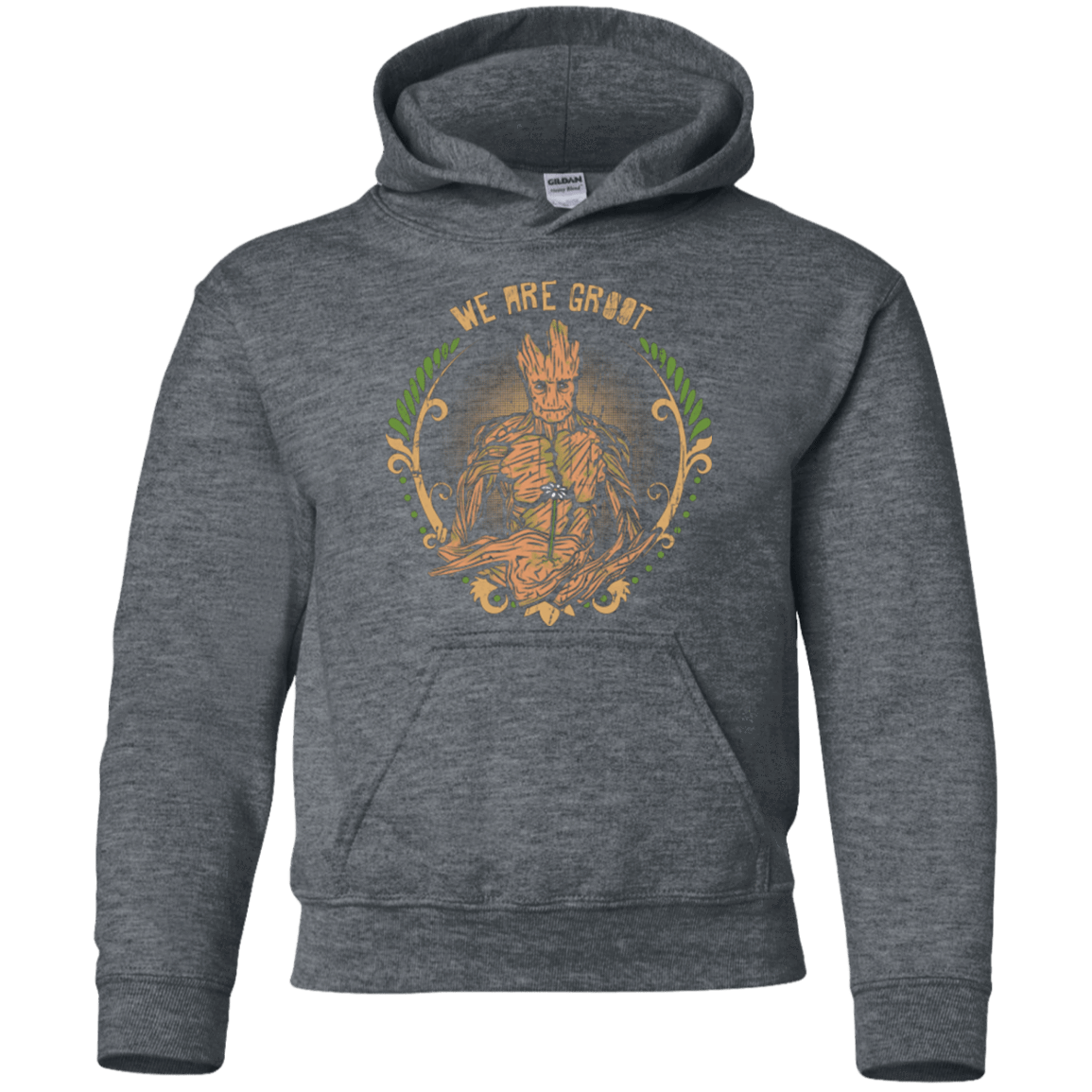 Sweatshirts Dark Heather / YS We are Groot Youth Hoodie