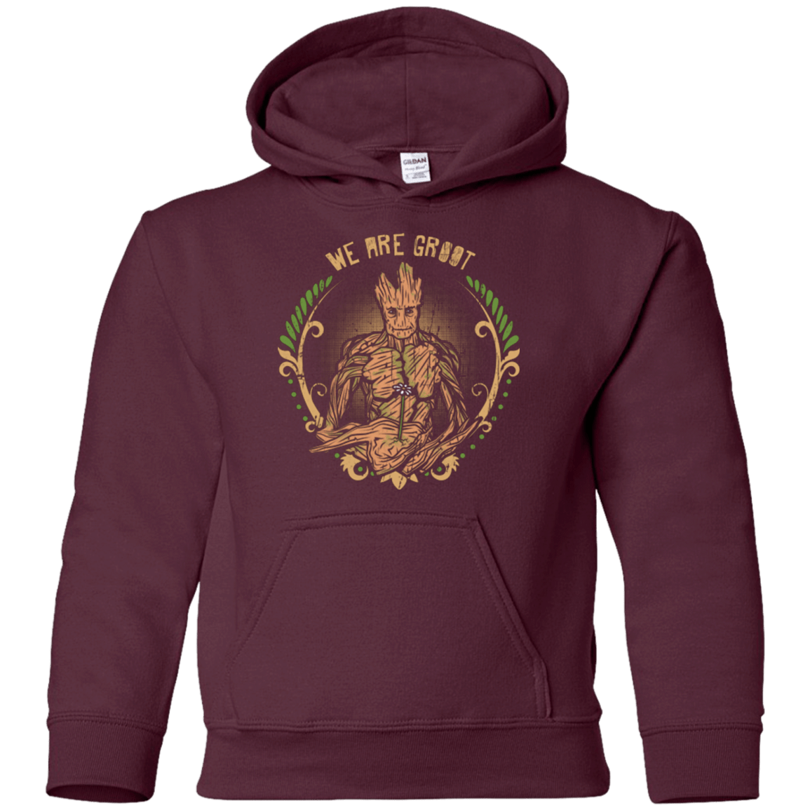 Sweatshirts Maroon / YS We are Groot Youth Hoodie