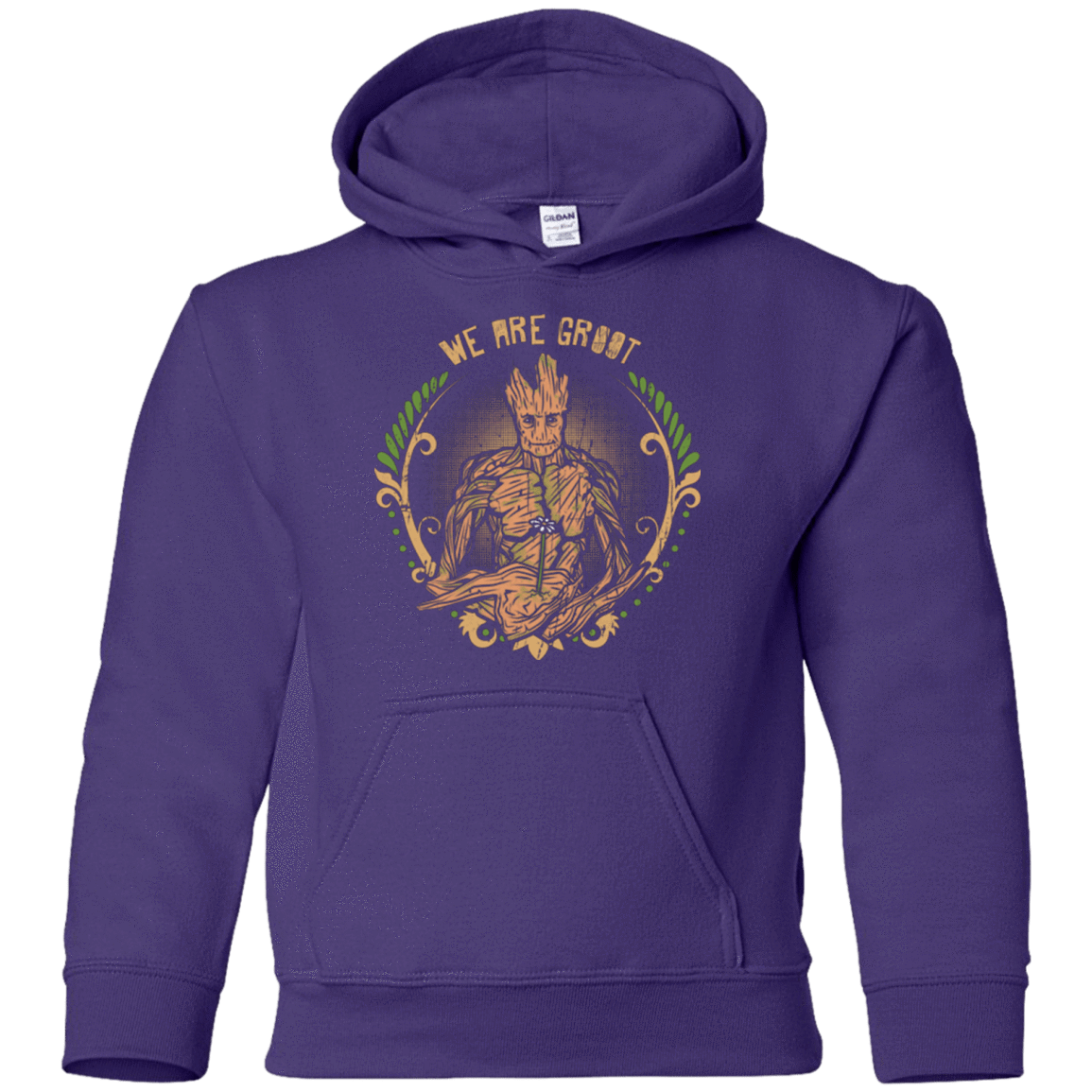 Sweatshirts Purple / YS We are Groot Youth Hoodie