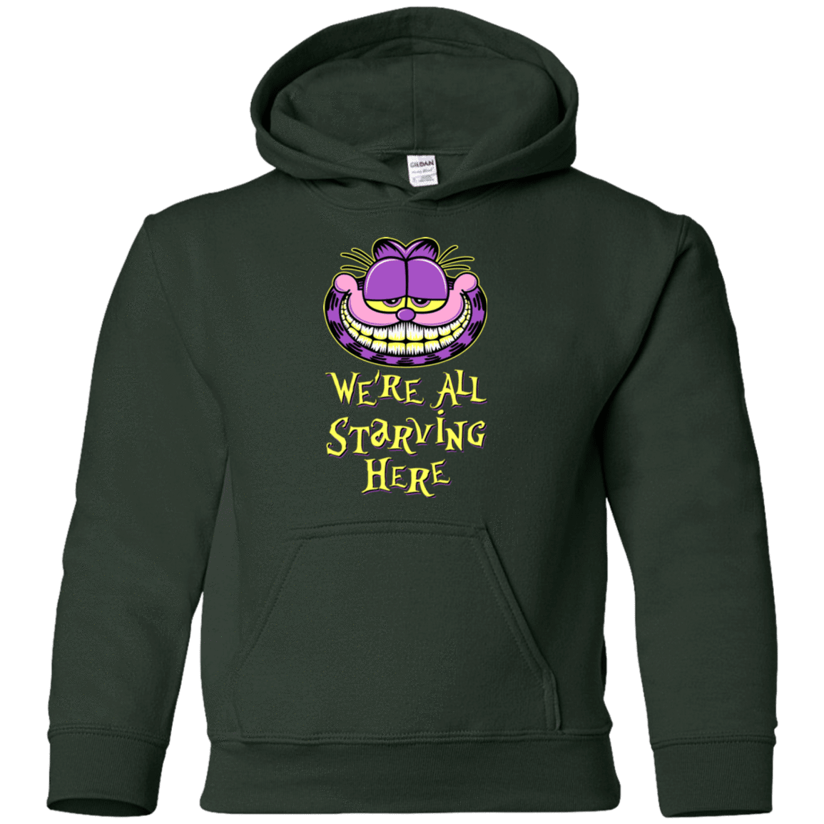 Sweatshirts Forest Green / YS We're all starving Youth Hoodie