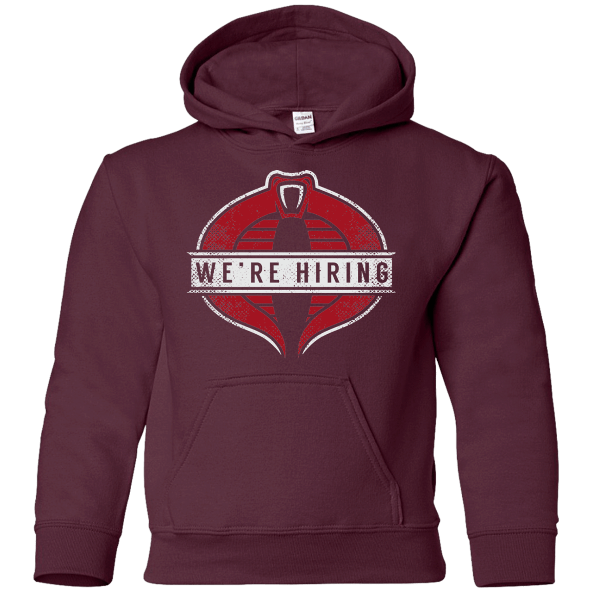 Sweatshirts Maroon / YS We're Hiring Youth Hoodie
