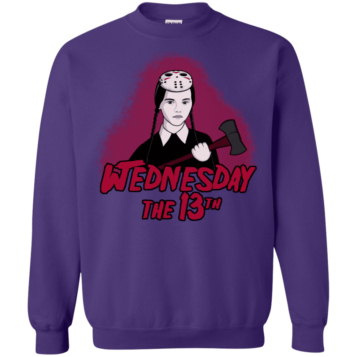 Sweatshirts Purple / S Wednesday The 13th Crewneck Sweatshirt