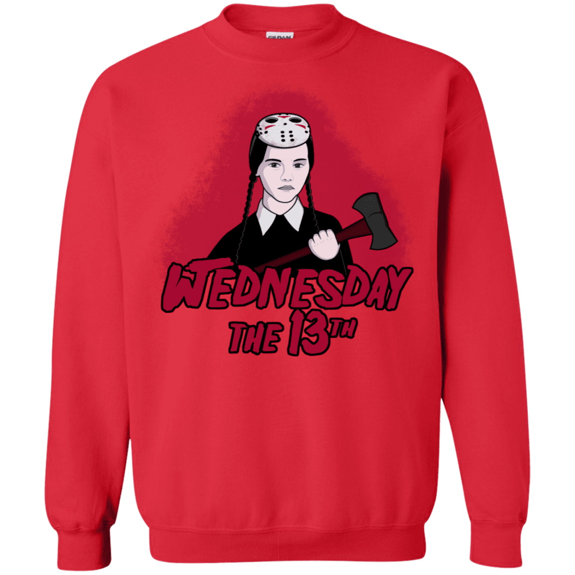 Sweatshirts Red / S Wednesday The 13th Crewneck Sweatshirt
