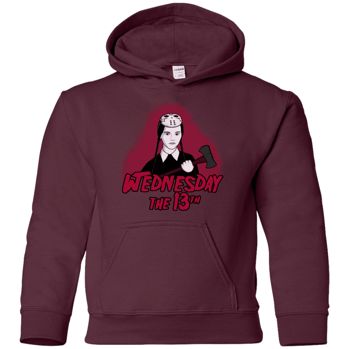 Sweatshirts Maroon / YS Wednesday The 13th Youth Hoodie