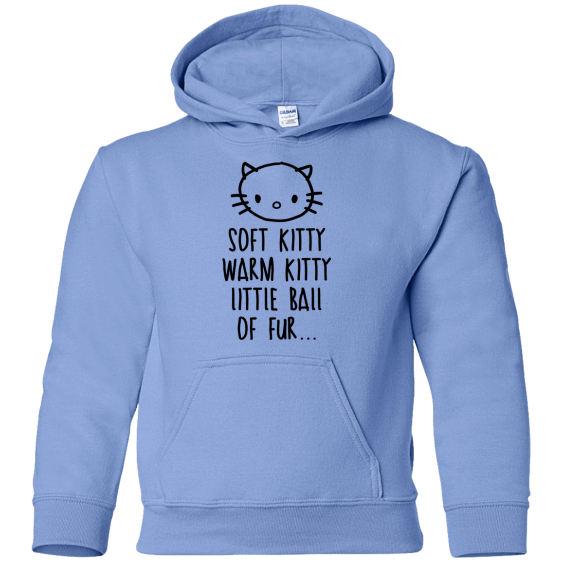 Sweatshirts Carolina Blue / YS Weird Kitty Youth Hoodie