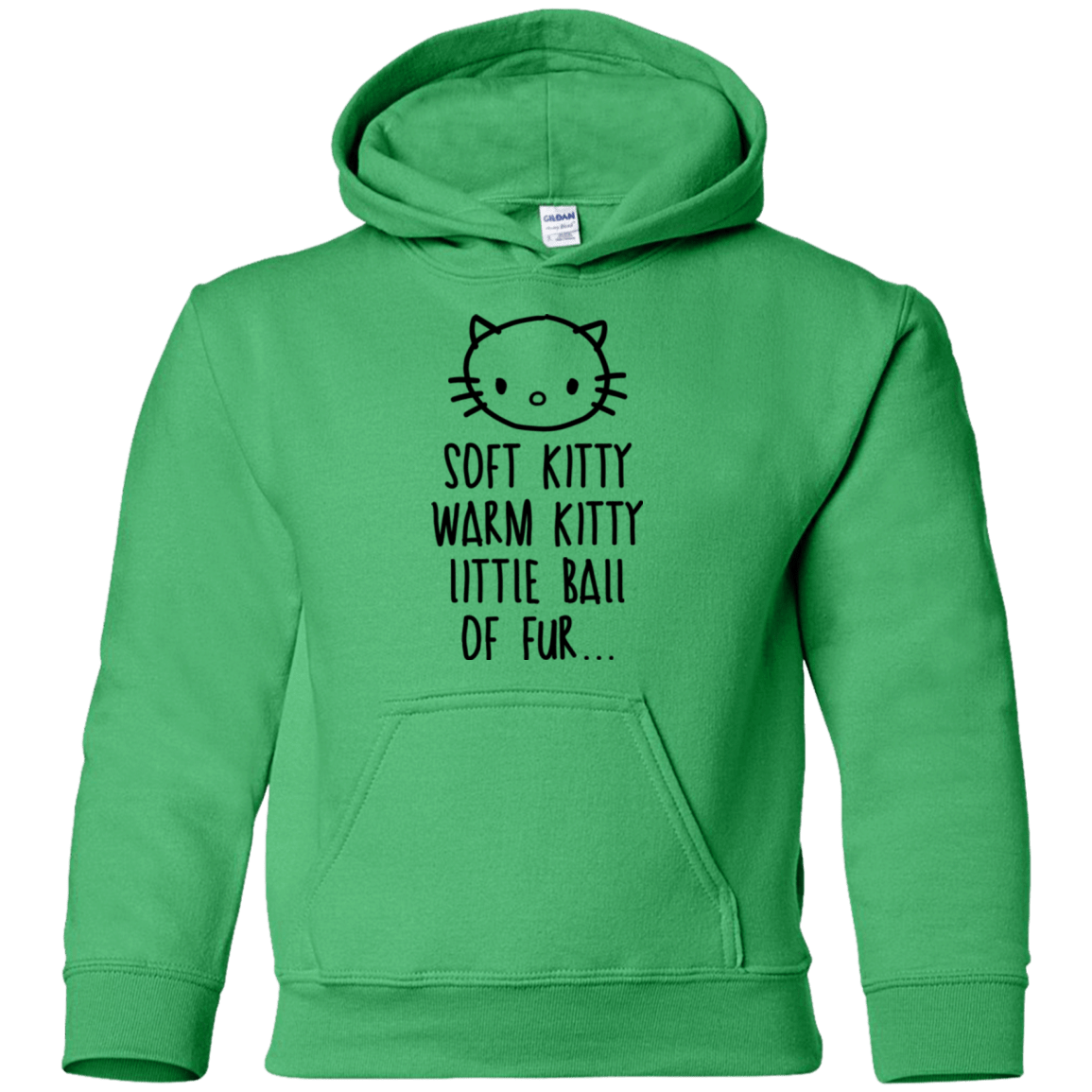 Sweatshirts Irish Green / YS Weird Kitty Youth Hoodie