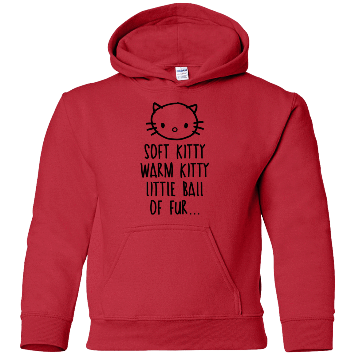 Sweatshirts Red / YS Weird Kitty Youth Hoodie