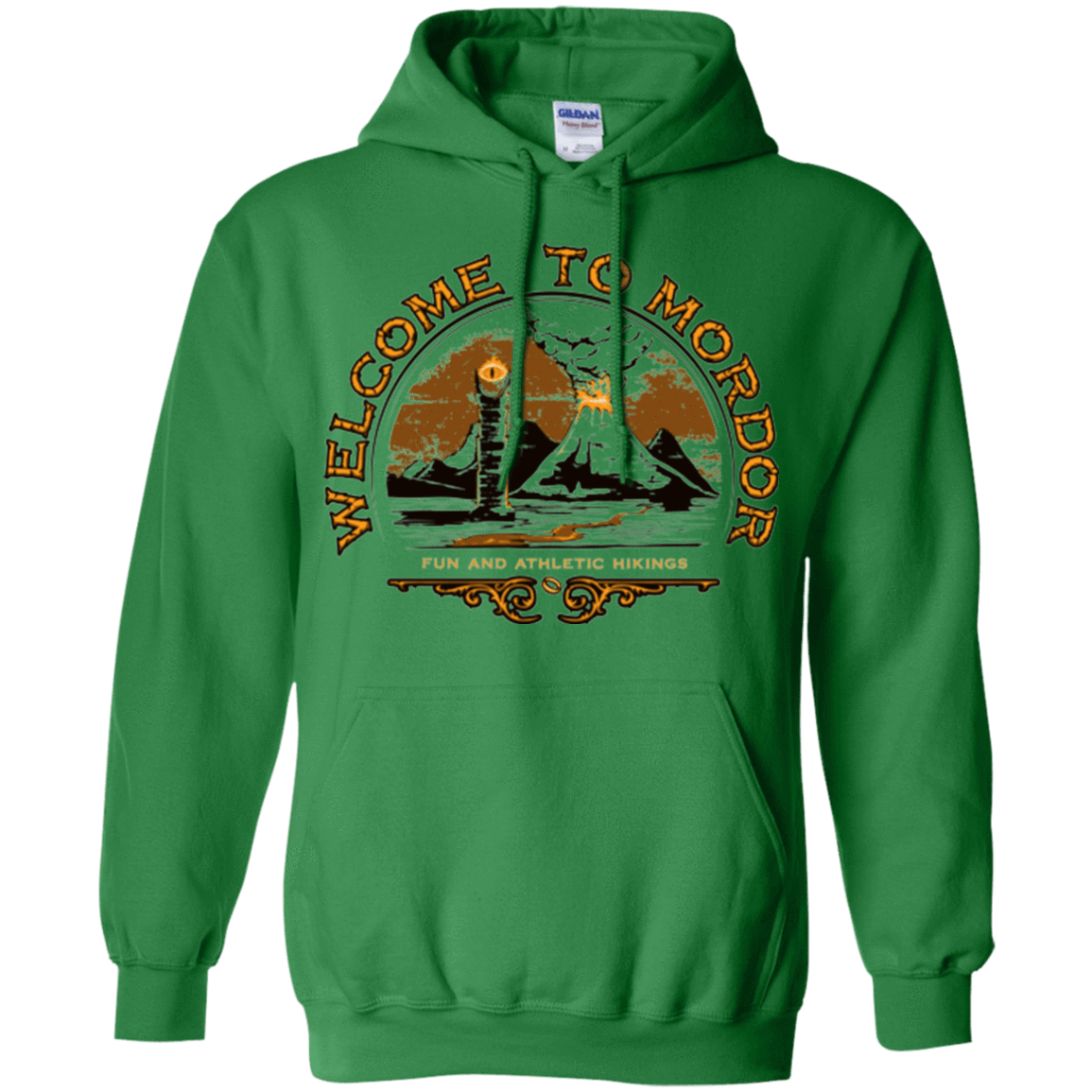 Sweatshirts Irish Green / Small Welcome to Mordor Pullover Hoodie