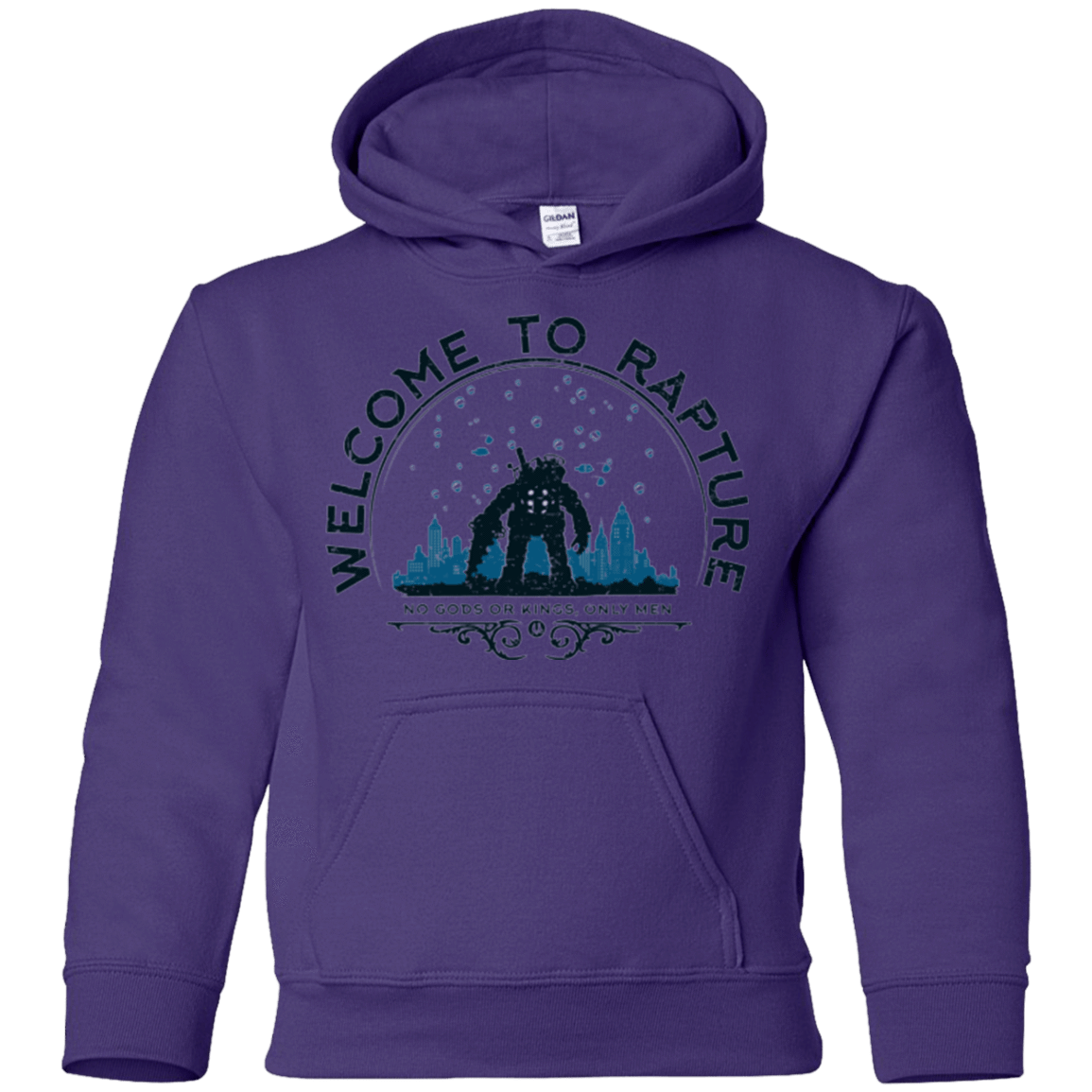 Sweatshirts Purple / YS Welcome to Rapture Youth Hoodie
