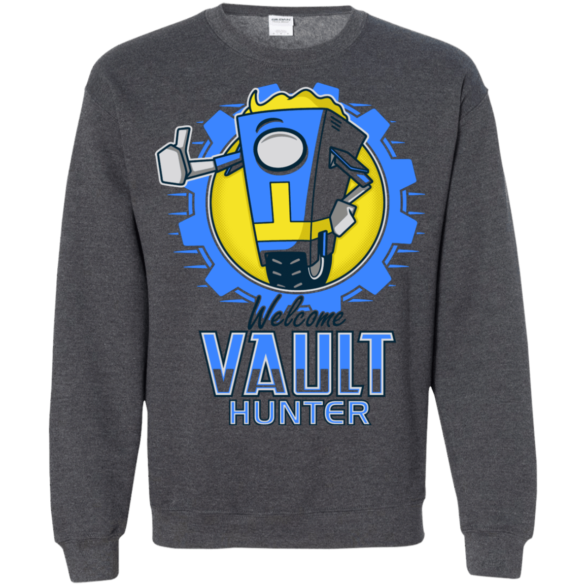 Sweatshirts Dark Heather / Small Welcome Vault Hunter Crewneck Sweatshirt