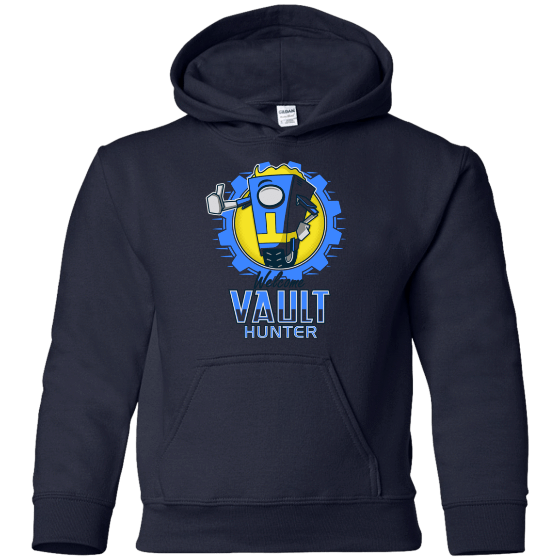 Sweatshirts Navy / YS Welcome Vault Hunter Youth Hoodie