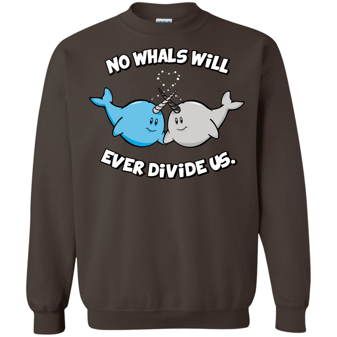 Sweatshirts Dark Chocolate / Small Whals Crewneck Sweatshirt