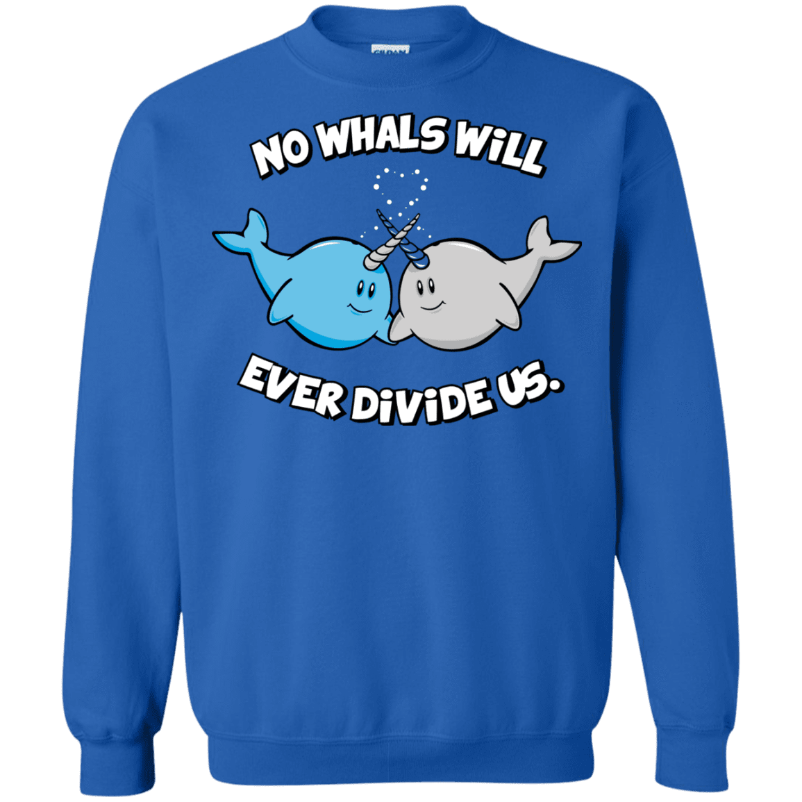 Sweatshirts Royal / Small Whals Crewneck Sweatshirt