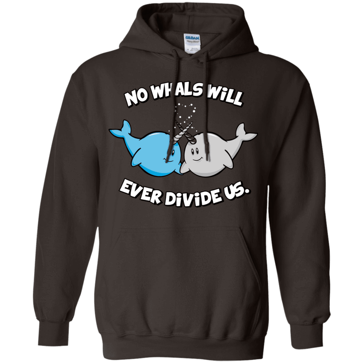 Sweatshirts Dark Chocolate / Small Whals Pullover Hoodie