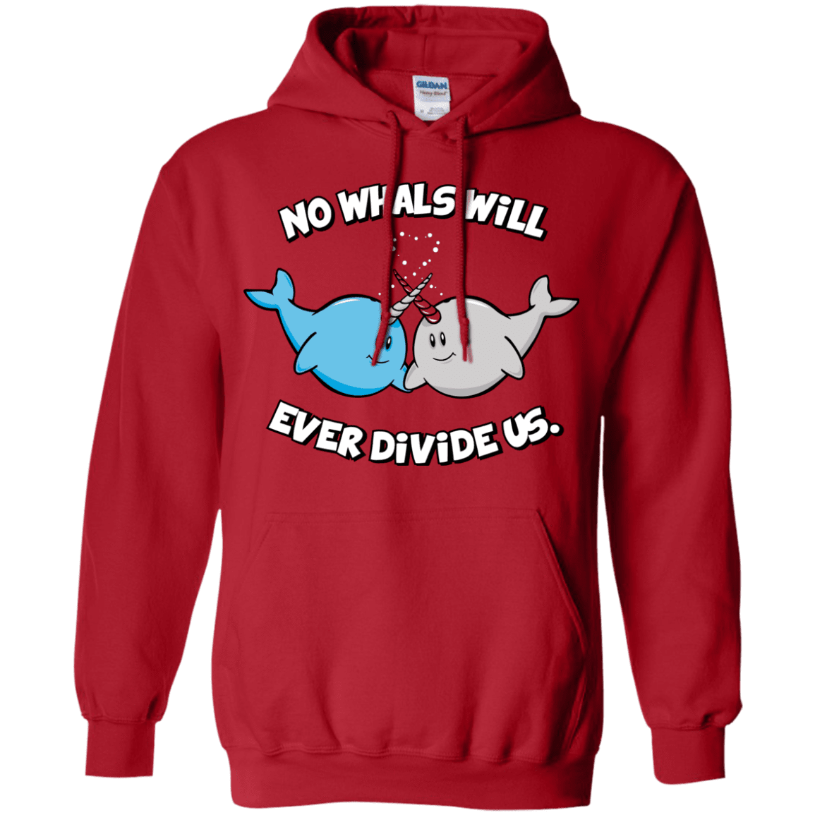 Sweatshirts Red / Small Whals Pullover Hoodie