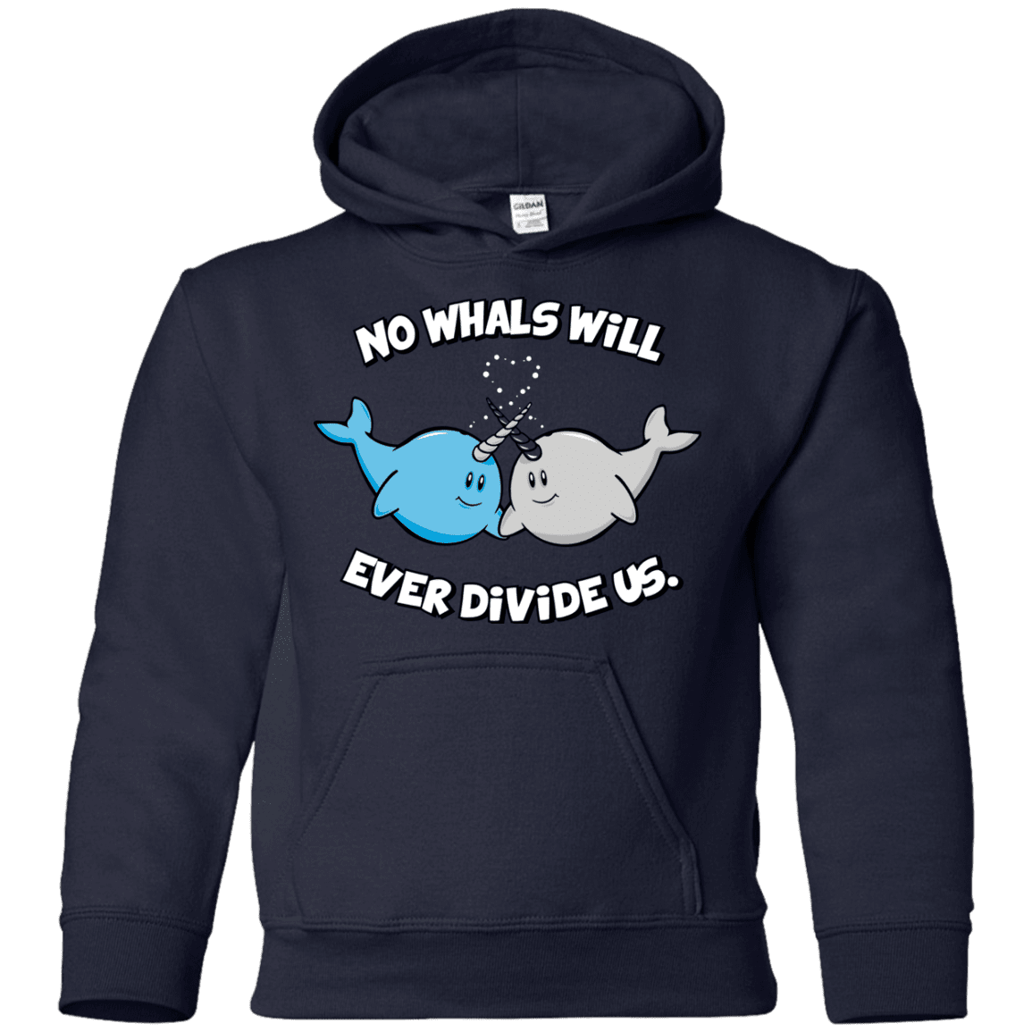Sweatshirts Navy / YS Whals Youth Hoodie