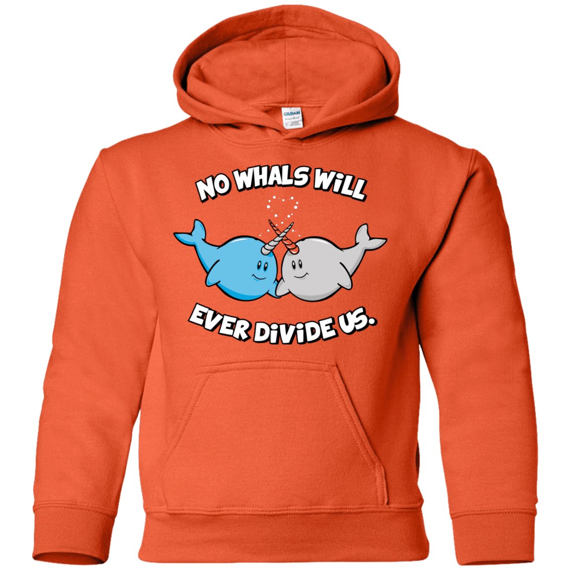 Sweatshirts Orange / YS Whals Youth Hoodie