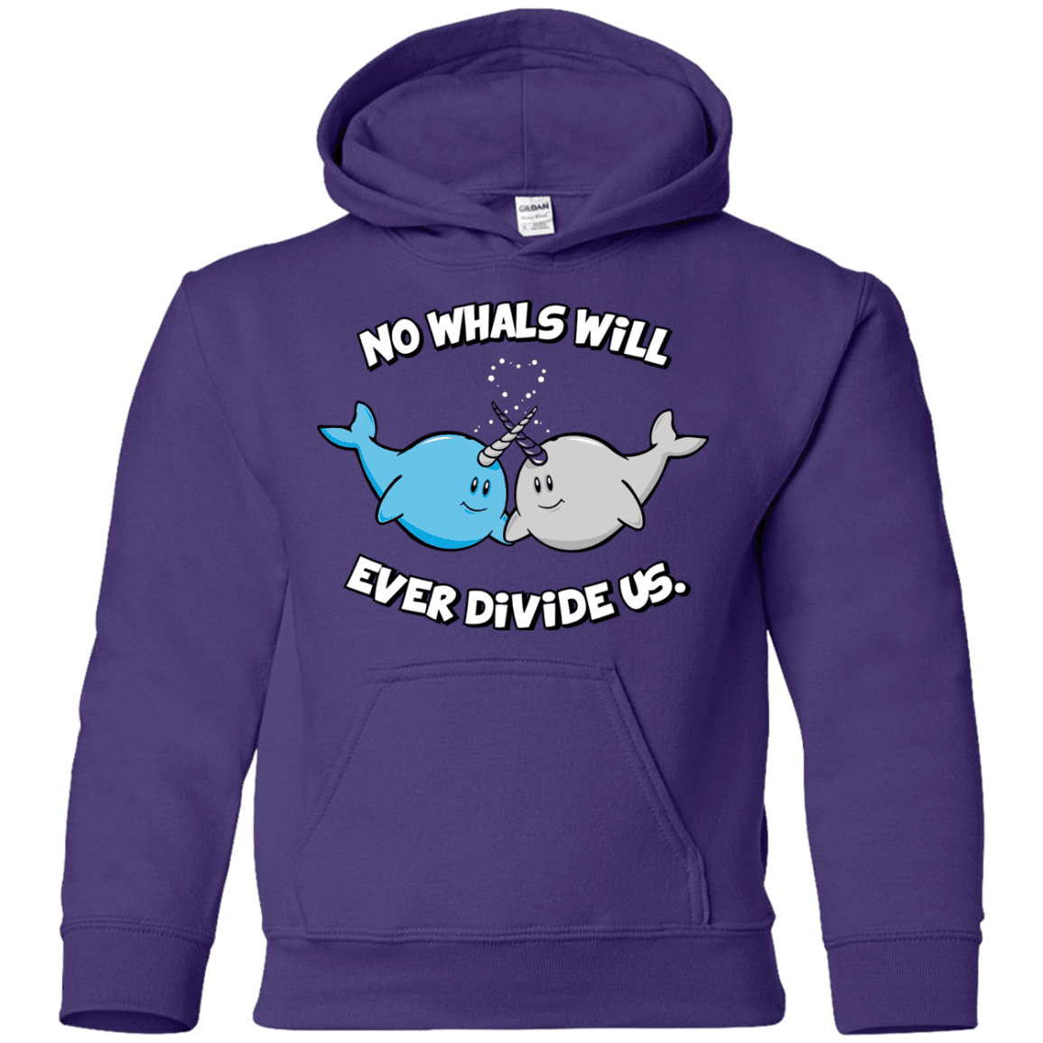Sweatshirts Purple / YS Whals Youth Hoodie