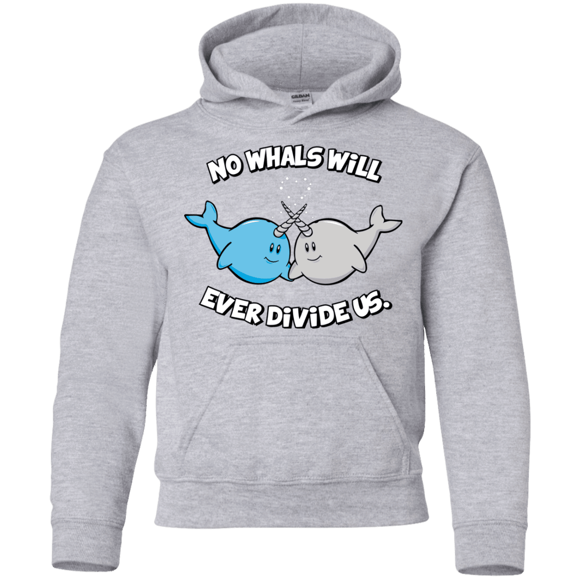 Sweatshirts Sport Grey / YS Whals Youth Hoodie