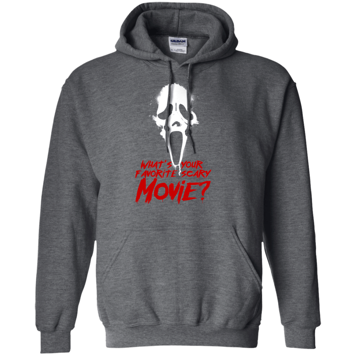 Sweatshirts Dark Heather / S What's Your Favorite Scary Movie Pullover Hoodie