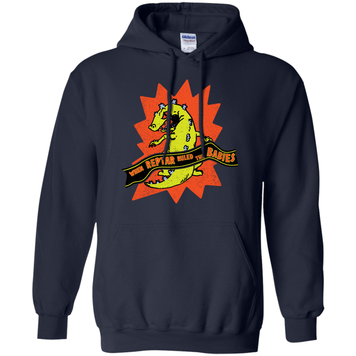 Sweatshirts Navy / S When Reptar Ruled The Babies Pullover Hoodie