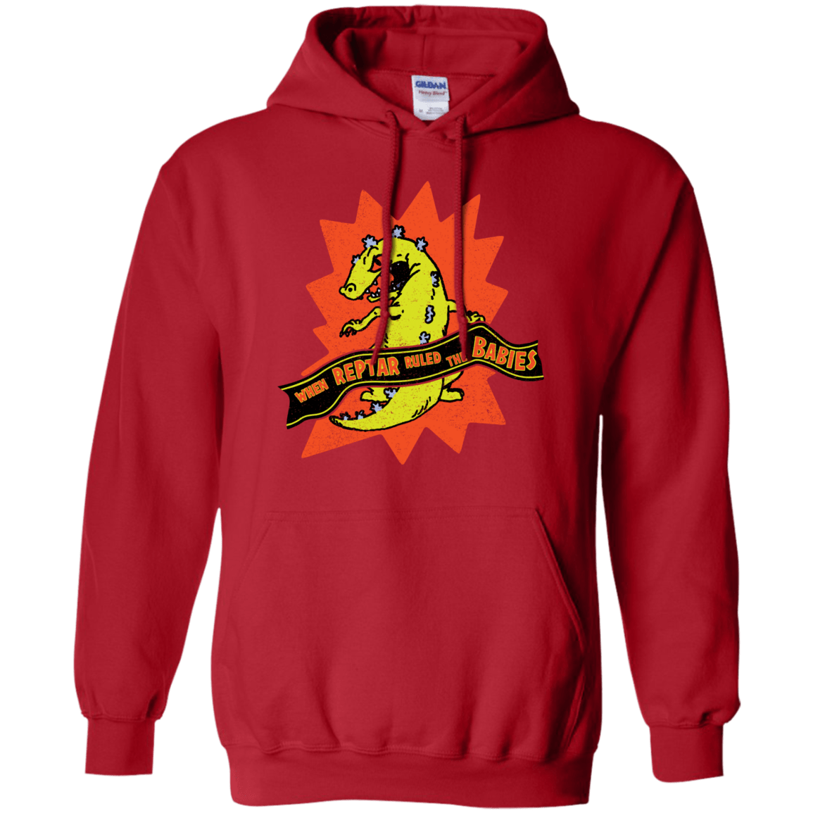 Sweatshirts Red / S When Reptar Ruled The Babies Pullover Hoodie