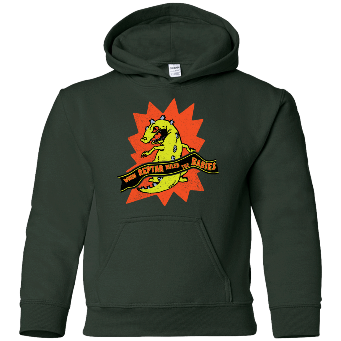 Sweatshirts Forest Green / YS When Reptar Ruled The Babies Youth Hoodie