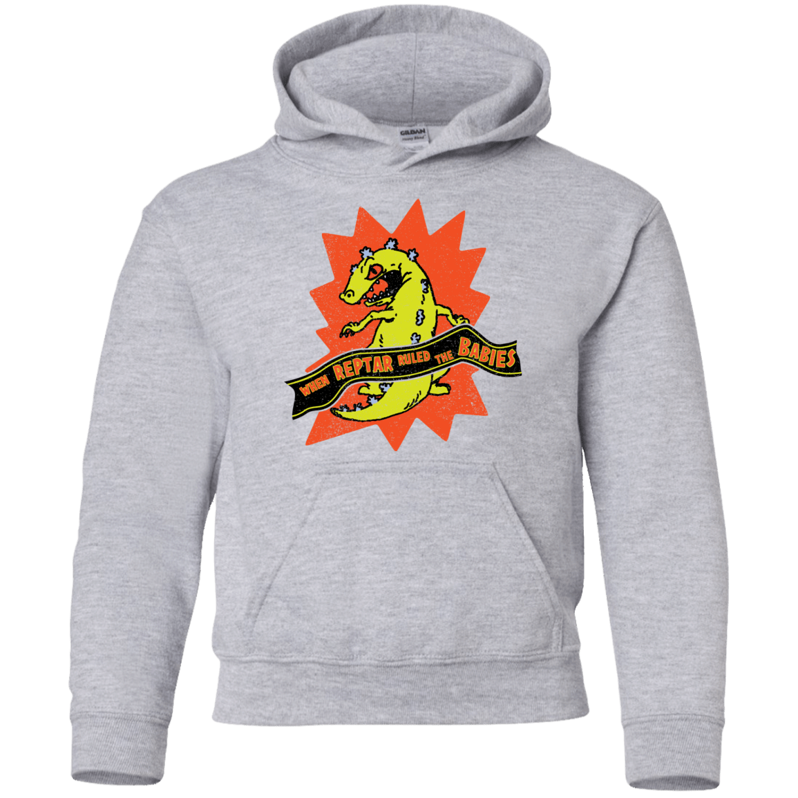 Sweatshirts Sport Grey / YS When Reptar Ruled The Babies Youth Hoodie