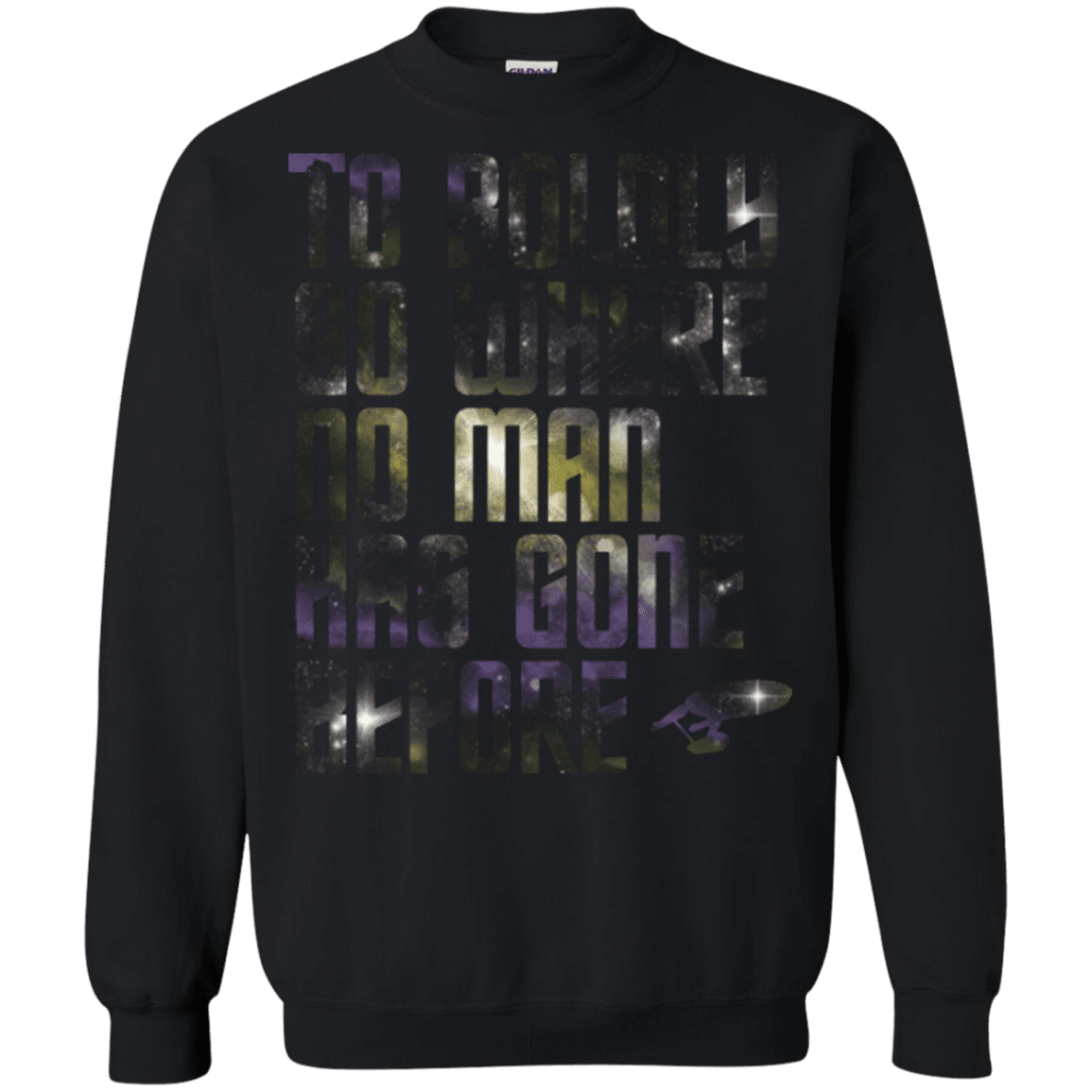 Sweatshirts Black / Small Where no Man has gone Before Crewneck Sweatshirt