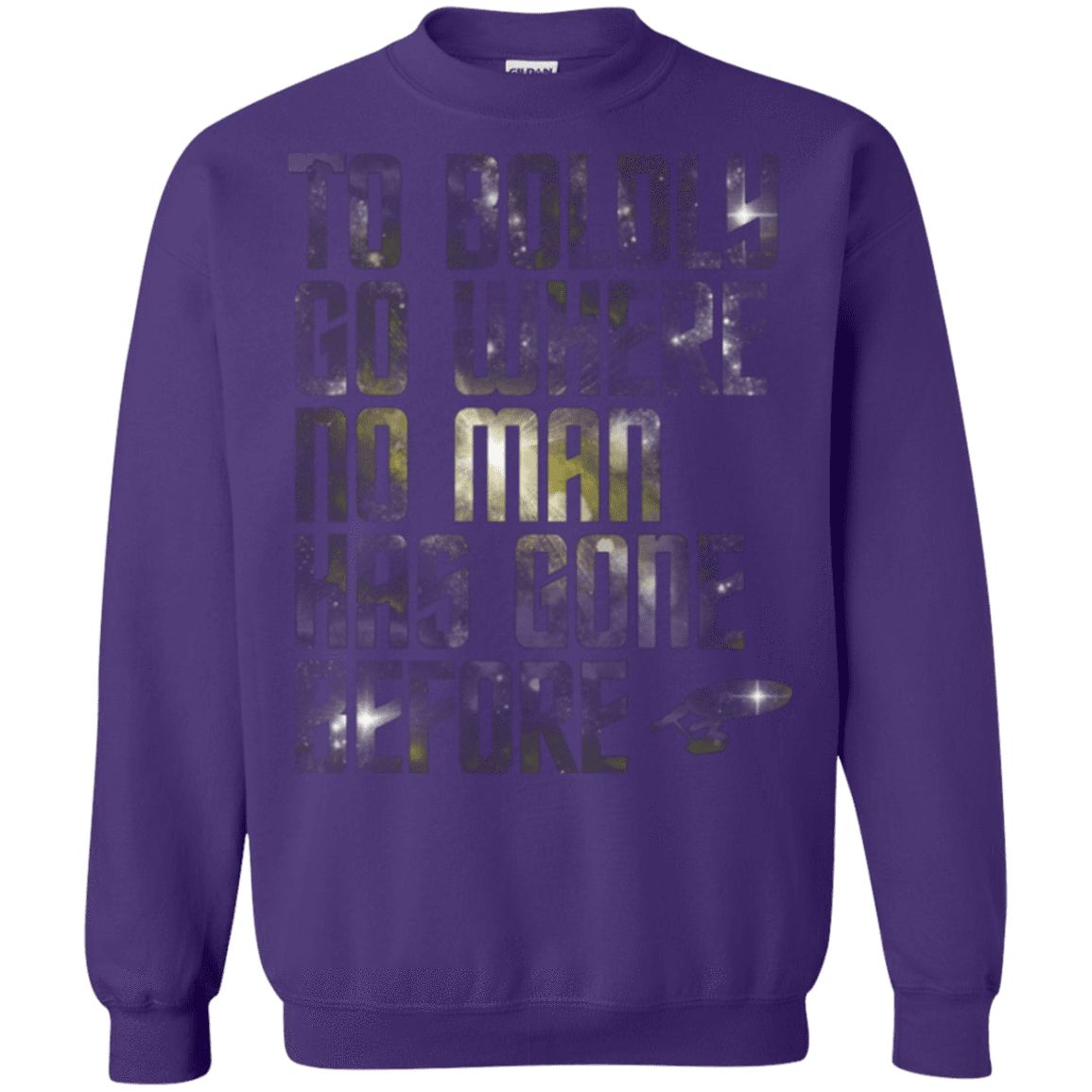 Sweatshirts Purple / Small Where no Man has gone Before Crewneck Sweatshirt