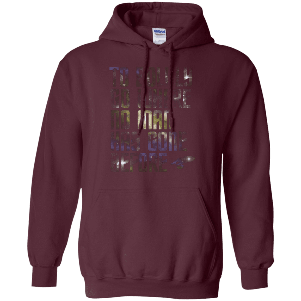 Sweatshirts Maroon / Small Where no Man has gone Before Pullover Hoodie