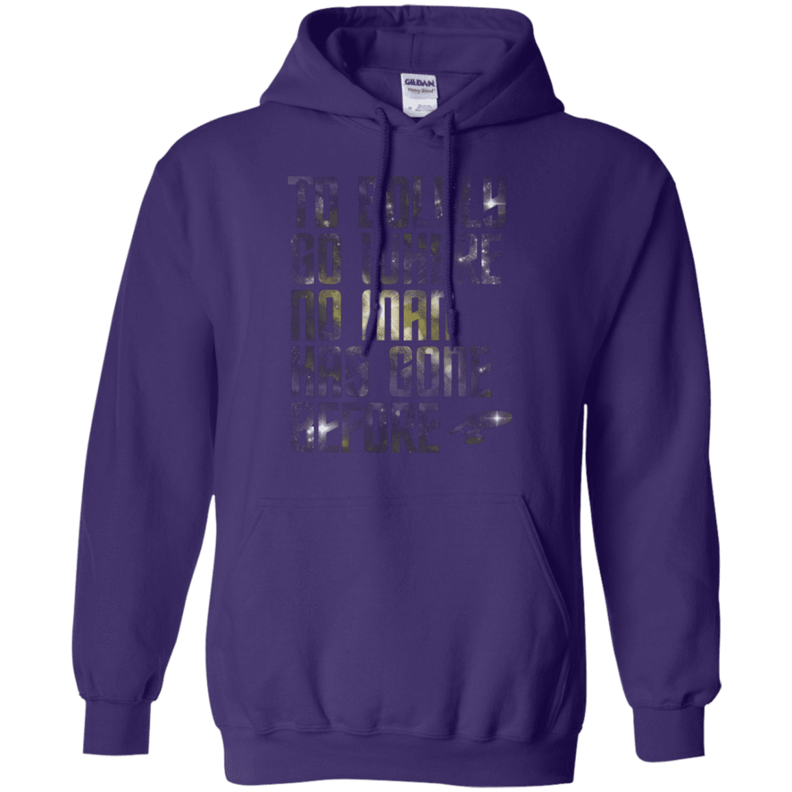 Sweatshirts Purple / Small Where no Man has gone Before Pullover Hoodie