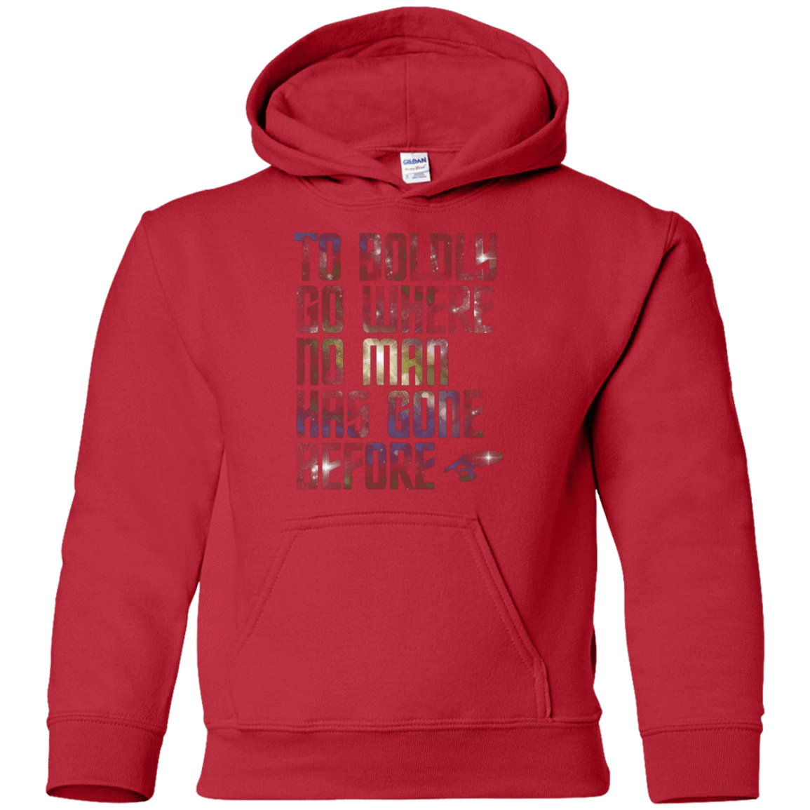 Sweatshirts Red / YS Where no Man has gone Before Youth Hoodie