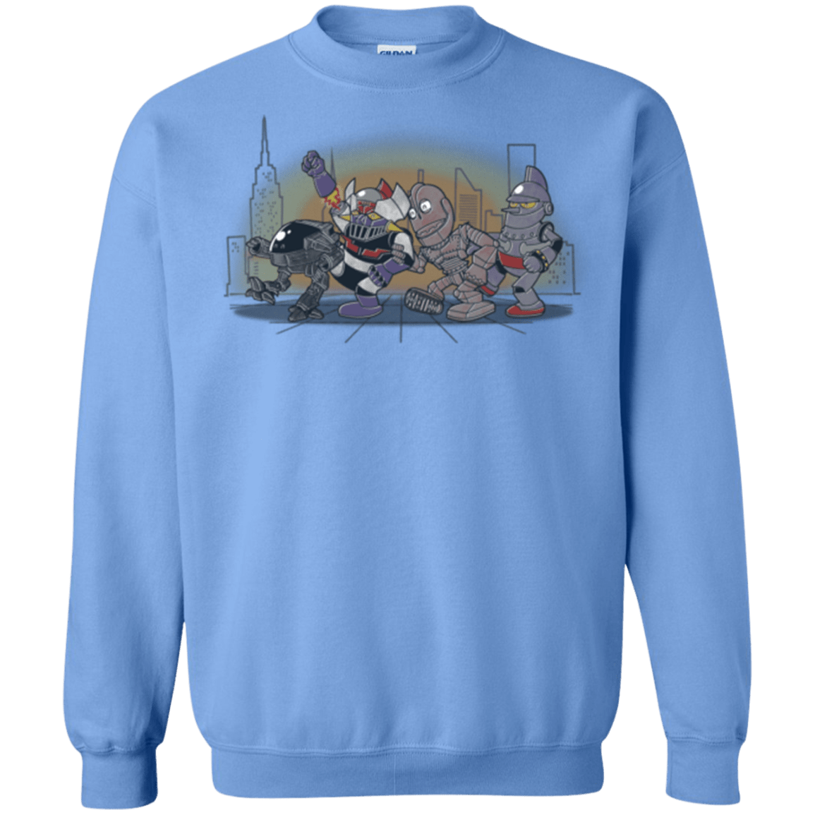 Sweatshirts Carolina Blue / Small Where The Big Robots are Crewneck Sweatshirt