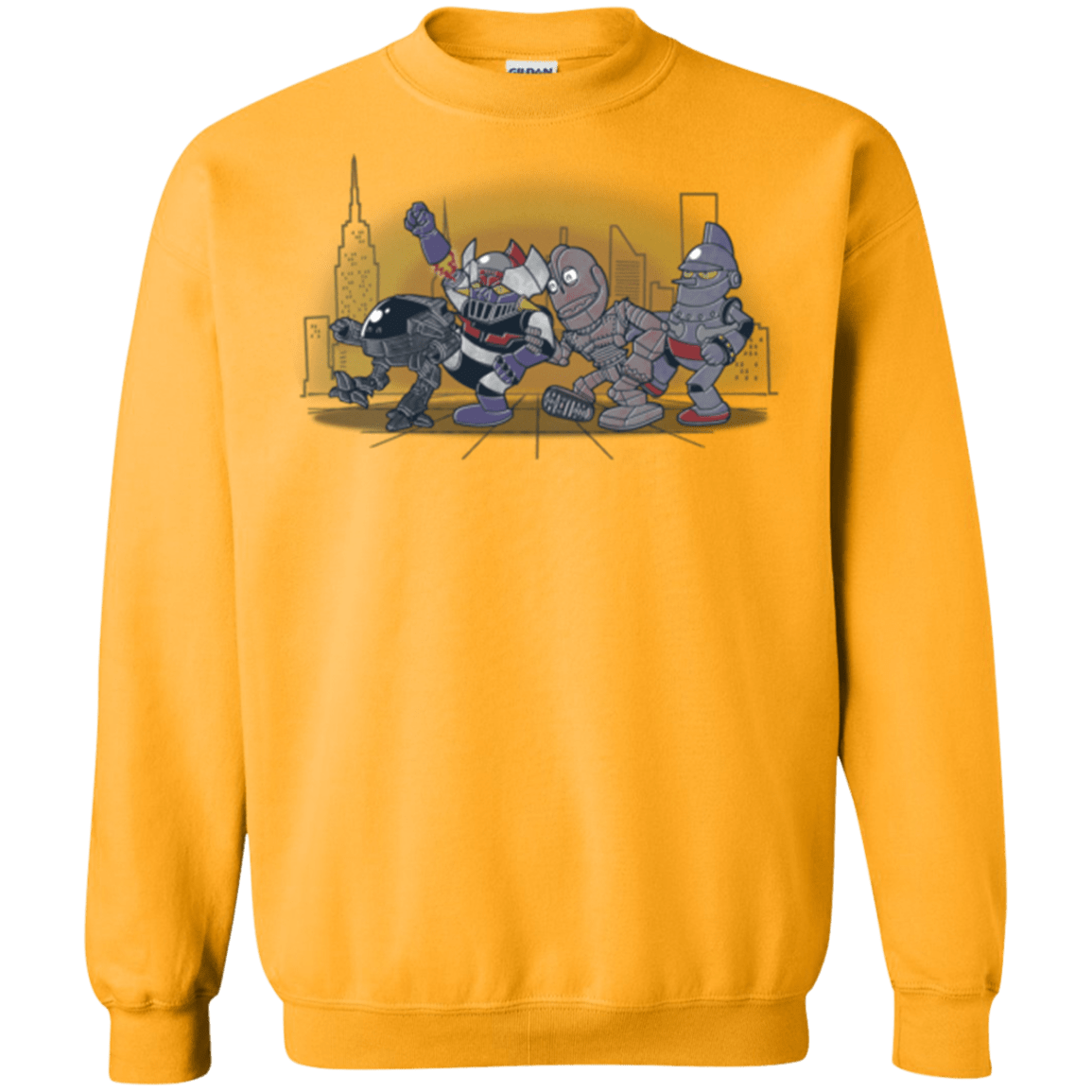 Sweatshirts Gold / Small Where The Big Robots are Crewneck Sweatshirt