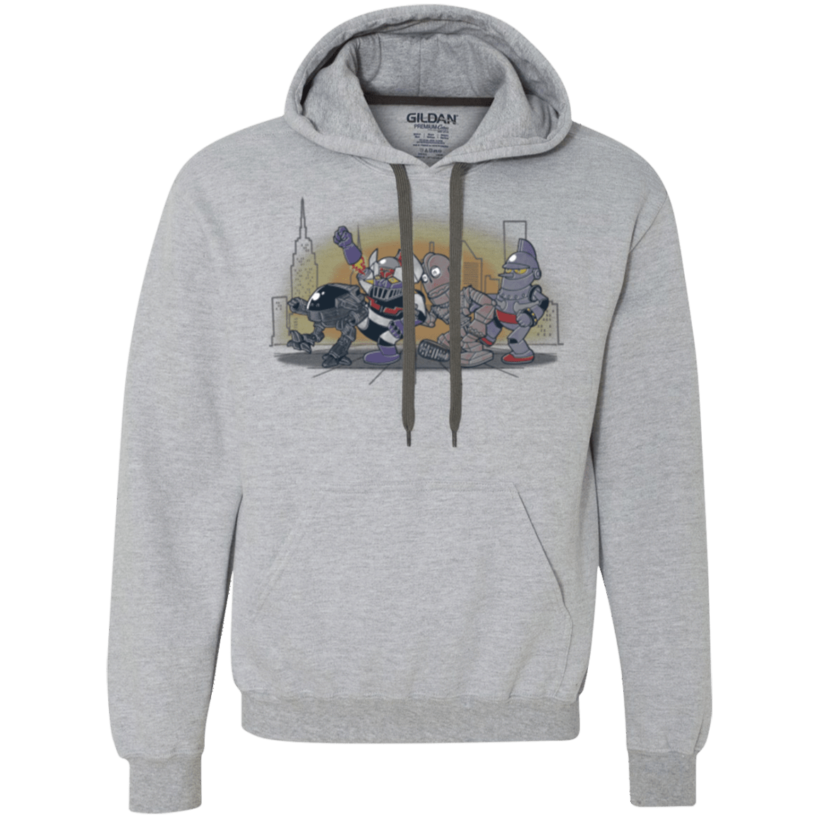 Sweatshirts Sport Grey / Small Where The Big Robots are Premium Fleece Hoodie
