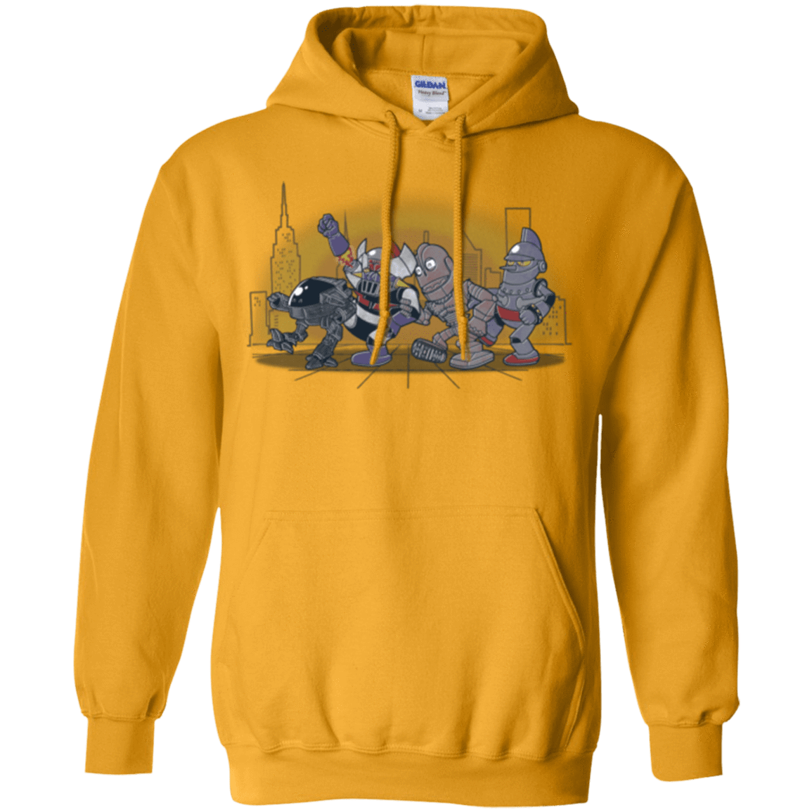 Sweatshirts Gold / Small Where The Big Robots are Pullover Hoodie