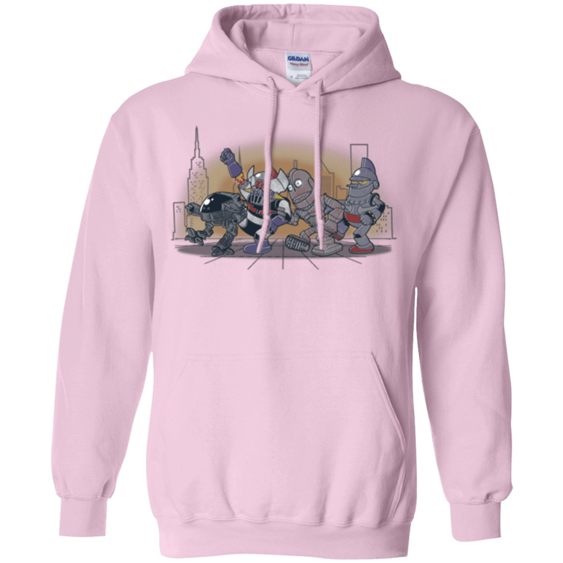 Sweatshirts Light Pink / Small Where The Big Robots are Pullover Hoodie