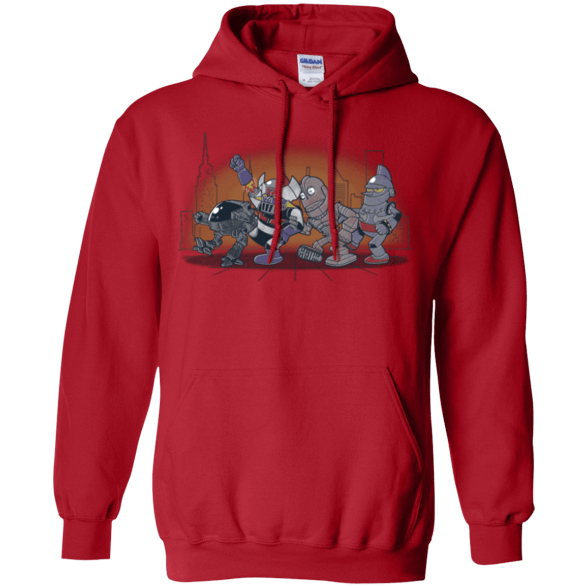 Sweatshirts Red / Small Where The Big Robots are Pullover Hoodie